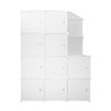 Armario Vestidor Cube Personalizable Boxed Nyana Home 10 Cubos/puertas Organización Del Hogar Perchero Zapatero 147x110x47cm Blanco