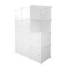 Armario Vestidor Cube Personalizable Boxed Nyana Home 10 Cubos/puertas Organización Del Hogar Perchero Zapatero 147x110x47cm Blanco