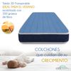 Colchon Cuna 120x60cm Viscoelastico Transpirable Con Doble Cara. Reduce Riesgo Asfixia. Certificados Oeko-tex Y Certipur - Symphony