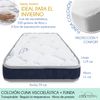 Colchon Cuna 120x60cm Viscoelastico, Transpirable De Doble Cara Con Protector Impermeable. Certificado Oeko-tex Y Certipur - Symphony