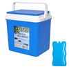 Nevera Portatil Camping Y Playa Con Asa Resistente Y Cierre Hermético. Perfecta Para Mantener Frescos Alimentos Y Bebidas. 25 Litros - Color Azul