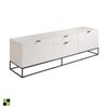 Mueble Tv Blanco Modelo Mascate 180 X 45 X 53 - Blanco