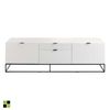 Mueble Tv Blanco Modelo Mascate 180 X 45 X 53 - Blanco