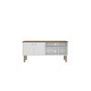 Mueble Tv Roble Modelo Prica 136x47.5x47  - Blanco