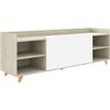 Mueble Tv Roble Modelo Roau 180x53x46  - Blanco