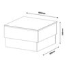 Mesa De Centro  Modelo Tyrpa 60x60x35  - Blanco