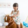 Caballo Mecánico De Montar Ponyride Sahara - Caballo Balancín De Peluche Para Niños Y Bebés