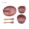 Set De Cuchara, Tenedor Y Plato Vaso Rosa Happy Steps