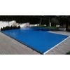 Cobertor De Invierno Azul/beige Lona Para Piscina (6,30 X 3,30 M.)