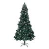 Árbol De Navidad Nevado Con Adorno Piñas Artificial Ø90x180 Cm 800 Ramas Soporte Metálico