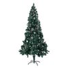 Árbol De Navidad Nevado Con Adorno Piñas Artificial Ø90x180 Cm 800 Ramas Soporte Metálico