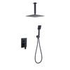 Sky Bath Cer002/ng Rest Conjunto Monomando Ducha Empotrado Negro Mate