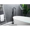 Sky Bath Gea001/ng Alpha Grifo Monomando Exenta Bañera Negro Mate