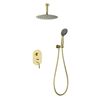 Sky Bath Ces004/oro Spirit Conjunto Ducha Monomando Empotrado Oro Cepillado