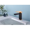 Sky Bath Cdi005-1ngr Infinite Monomando Lavabo Negro Mate Y Oro Rosa