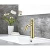 Sky Bath Cdr007-3oro Rock Monomando Lavabo Alto Oro Cepillado