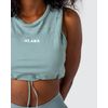 Akara Camiseta  De Mujer Crop Top-slim, Cuello Redondo, Cordón Ajustable, Ideal Para El Ejercicio, Brinda Transpirabilidad, Ajuste Holgado | Negro | Talla S