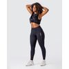 Akara Legging Deportivo De Mujer Slim,  Tela Suave Y Transpirable, Sin Costuras, Comodidad Constante, Adaptación A Tus Movimientos, Ajuste De Cintura Alta, Corte Ceñido Al Cuerpo  | Negro | Talla S