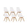 Silla Estilo Nordico Blanco, 6 Unidades