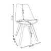 Silla Estilo Nordico Blanco, 6 Unidades