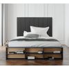 Cabecero Polipiel New York 160x123cm Cama De 150cm Color Negro