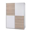 Armario 2 Puertas Correderas Time Blanco Y Cambria 196x170x59 Cm