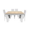 Pack Mesa De Comedor O Cocina Admiral + 4 Sillas En Polipiel/metal C05