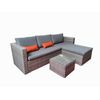 Sofa Chaise Longue De Ratan + Mesa. Modelo Ms029-1-gr, Muebles De Jardin Y Terraza