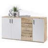 Comoda Aparador Bobby 160x82cm. 3 Puertas Y 4 Cajones