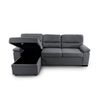 Sofa Cama Chaise Longue Emma 238cm Gris Oscuro