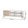 Mueble Bajo Tv Dn Cabinet 2 Cajones, Blanco 151x53 Cm