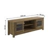 Mueble Bajo Tv Dn 2 Puertas, Blanco 150x52 Cm