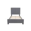 Cama Juvenil Individual Con Somier Emily 90cm Gris