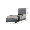 Cama Juvenil Individual Con Somier Emily 90cm Gris