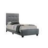 Cama Juvenil Individual Con Somier Emily 90cm Gris