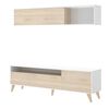 Conjunto Muebles De Salon Barcelona, Blanco Y Cambria 180x51 Cm