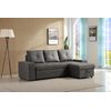 Sofa Cama Chaise Longue Flex, Negro 246cm