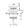 Válvula De Desagü Click 1.1/4" Imex Cromo - Vcc001  - Marca Mice / Imex