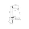 Grifo Lavabo Caño Alto Cromado Line Imex  Bdd038-3  -  - Marca Mice / Imex