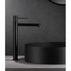 Grifo Lavabo Caño Alto Negro Mate Line Imex Bdd038-3ng - Mice / Imex