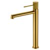 Grifo Lavabo Caño Alto Color Oro Cepillado Line Imex Bdd038-3oc  - Marca Mice / Imex