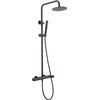 Columna De Ducha, Conjunto Monomando Barra De Baño - Serie Dinamarca Negro Mate - Bdr031/ng  - Marca Mice / Imex