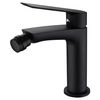 Grifo Monomando De Bidé Para Agua Fría Y Caliente, Griferia Baño Clásico, Mezclador Monomando Para Bidet Serie Luxor Negro Mate - Bdx023-2ng  - Marca Mice / Imex