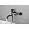 Griferia Baño Y Ducha, Grifo Monomando De Bañera Con Caño Serie Monza Black Gun Metal - Color Gris Muy Oscuro Satinado - Bdm039-4bgm  - Marca Mice / Imex