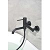 Griferia Baño Y Ducha, Grifo Monomando De Bañera Con Caño Serie Monza Negro Mate - Bdm039-4ng  - Marca Mice / Imex