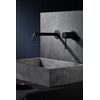 Grifo Empotrado De Lavabo Monomando, Griferia Baño Para Agua Frio/caliente - Serie Monza Negro Mate Glm039/ng    - Marca Mice / Imex