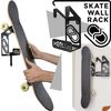 Soporte De Pared Para Skateboard Meollo Acero Al Carbono 25 X 15 X 10 Cm, 25 X 15 X 10 Cm Blanco