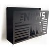 Revistero Etterr The News De Pared Negro 30 X 20 X 10 Cm