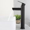 Grifo Lavabo Caño Alto Negro Altadat Coal Grifers