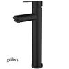 Grifo Lavabo Caño Alto Negro Altadat Coal Grifers